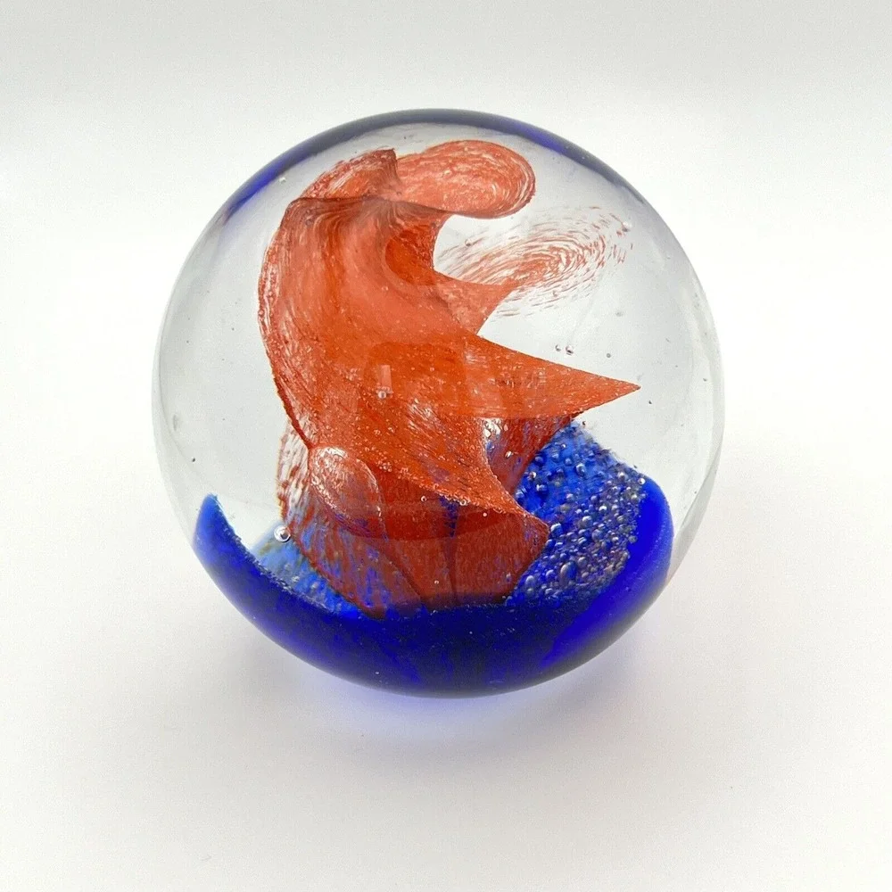 N/A glass paperweight